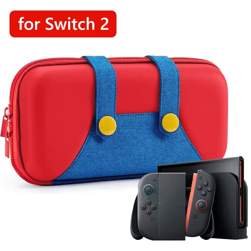 Waterproof EVA Hard Shell Carrying Case for Switch 2 | Slim Protective Travel Bag for NS2 Console, Games & Joy-Con Accessories