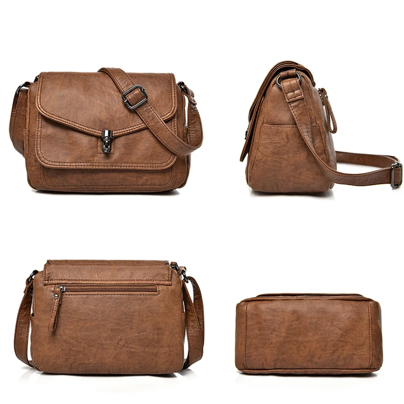 2024 New Crossbody Bags for Womens High quality Soft Leather Bags Shoulder bag Vintage womens bags Ladies Handbags Sac a main