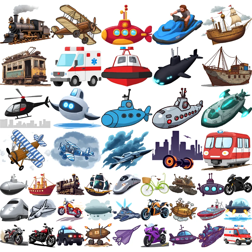 

54 шт., временные татуировки, временные татуировки, наклейки, биплан, космический корабль, водонепроницаемые, долговечные наклейки для тела для щек, рук