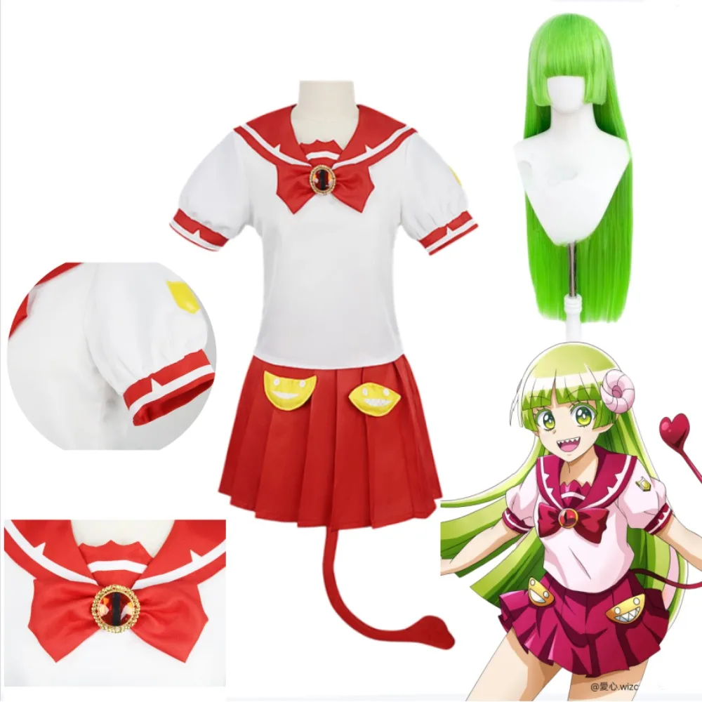 

Welcome To Demon School Iruma-kun Valac Clara School Uniform Cosplay Costume Wig Adult Women Halloween Comic Con Anime Outfit