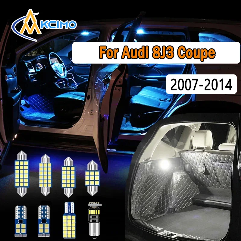 

LED Interior Light Kit Canbus For Audi 8J3 Coupe 2007-2014 Super Bright Dome Map Door Lights Easy Install Bulbs Set