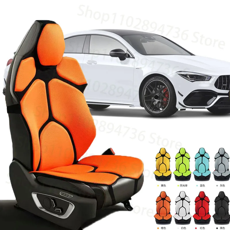 FOR Mercedes Benz AMG C43 S206  W211 Cushion Car Seat Chair Back Mesh Lumbar Back Brace  Massage Back Pad Support Home Office