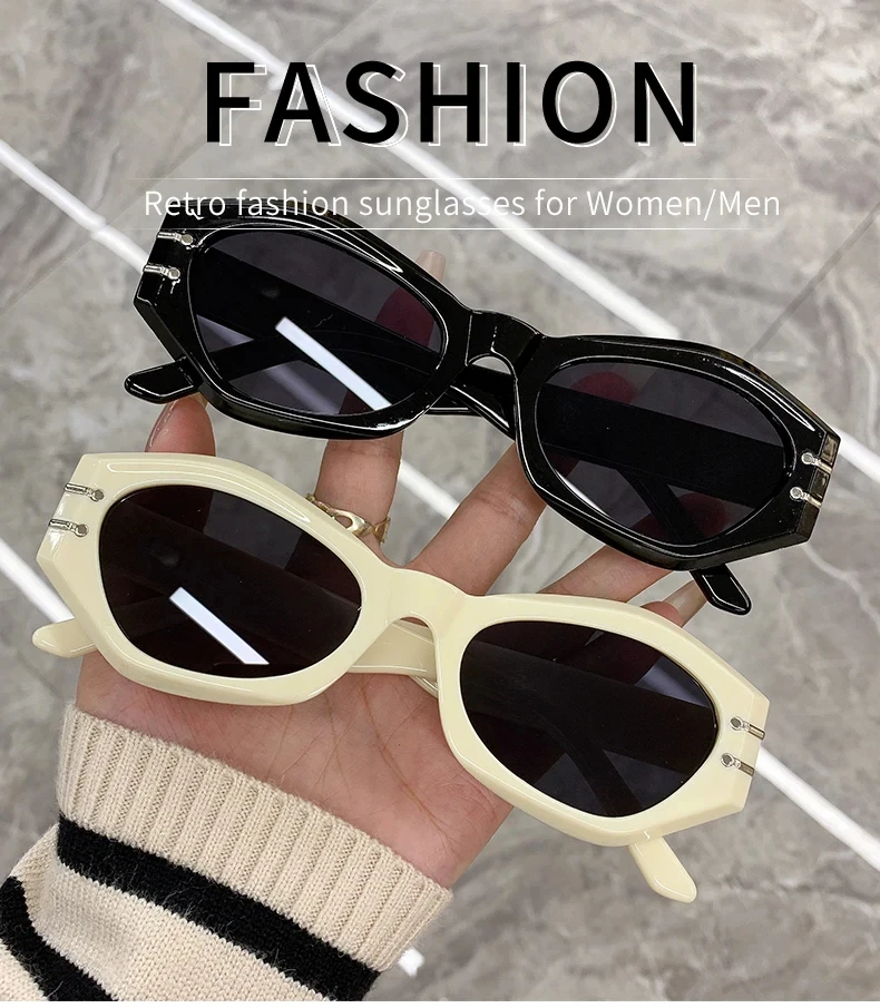 Cateye Vintage Sonnenbrille Für Frauen Retro Mode Cat Eye Sonnenbrille Anti-Uv Reise Angeln Brillen Oculos De Sol UV400 – Detail 2