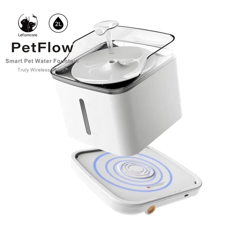 New Smart App Control Wifi 75oz/2.2L Pet Fountain Automatic Cat Water Fountain Dog Water Dispenser view 2
