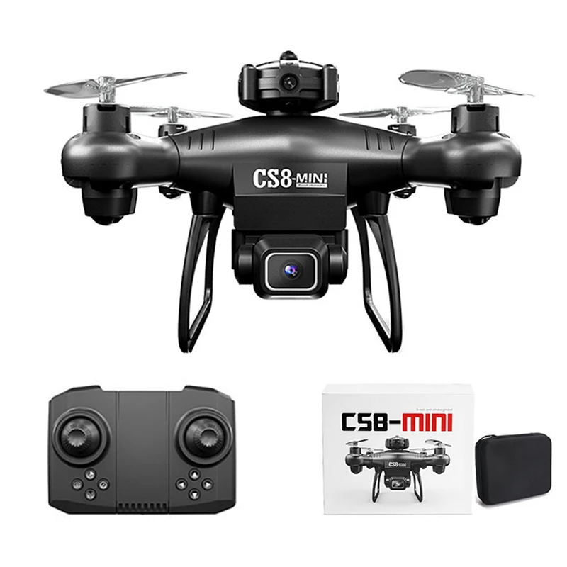 

CS8 Mini Drone 4k Profesional HD Dual Drone Obstacle Avoidance 360 RC Wide Angle Adjustable ESC RC Quadcopter Dron Toys