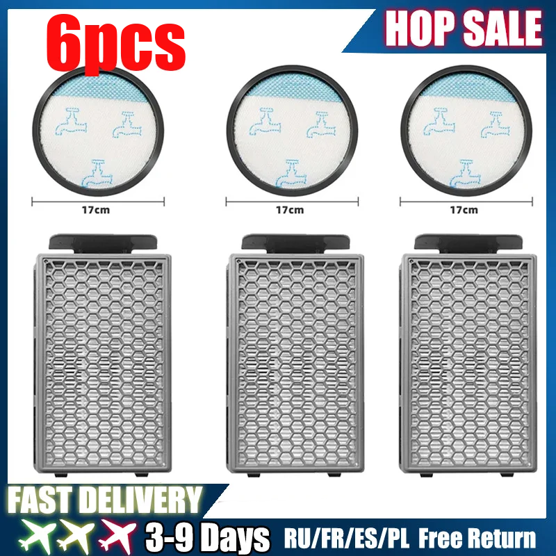 Фильтр для Rowenta Комплект фильтров HEPA Staubsauger Compact Power RO3715 RO3759 RO3798 RO3799 Комплект деталей для пылесоса Аксессуары