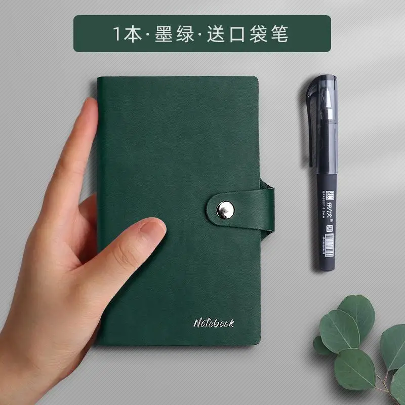 New Small Notebook Portable Portable Note Book with Pen Pocket Note Record Small Kawaii Notebook  School Supplies Notebook