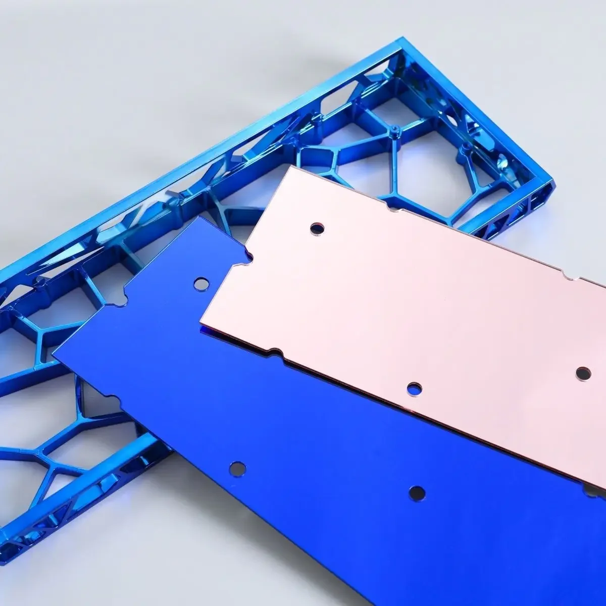 

Полый чехол для клавиатуры AttackFox GH60, АБС-материал, зеркальный чехол для клавиатуры с PVD-покрытием для MADCATZ Mad 60/AULA Win60, сделай сам, подарки для геймеров на заказ