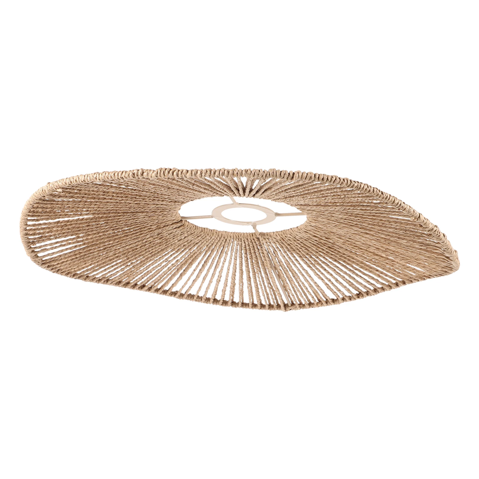

Rustic Woven Lampshade Vintage Light Cover Home Decor Paper Rope Iron Material Suitable for Living Room Restaurant Solar