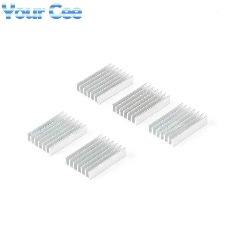 10pcs/1pc 30*20*6mm Heatsink Cooling Fin Aluminum Radiator Heat Sink for Chip, LED, Power IC Transistor, Module PBC 30X20X6mm