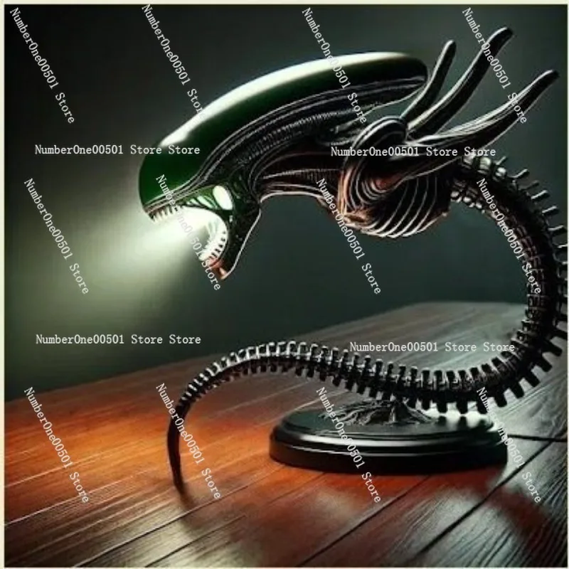 Alien Creature Lamp Bedroom Home Decor Resin Ornament Holiday Gift