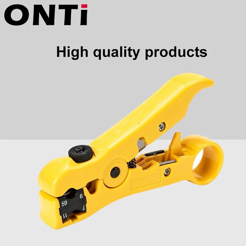 أداة تجريد محورية اقناع ، سلك مسطح أو دائري ، قاطع متجرد كابل عالمي ، كماشة تجريد للشبكة ، UTP ، Cat5 ، Cat6