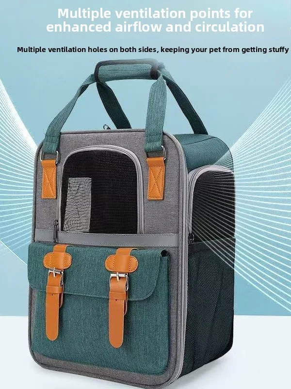 

Большая вместительная сумка-переноска для собак и кошек для путешествий на природе, дышащая, с двумя плечевыми ремнями, портативная, складная.