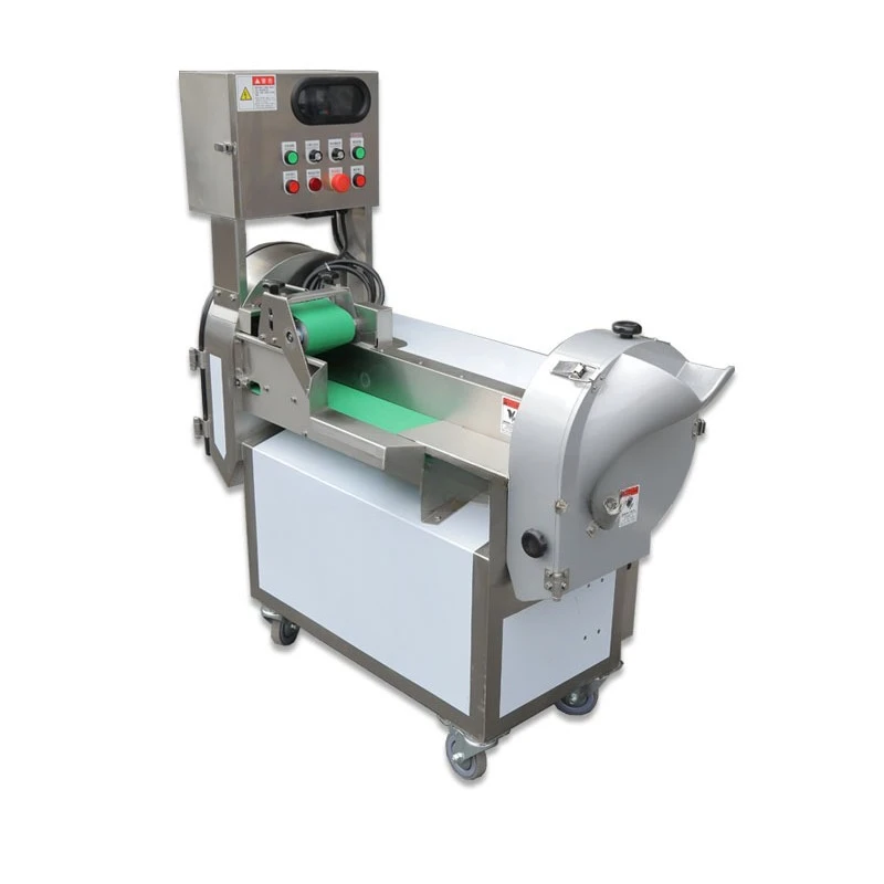 

Double head, multi-functional fruit and vegetable slicer, shredding and dicing machine