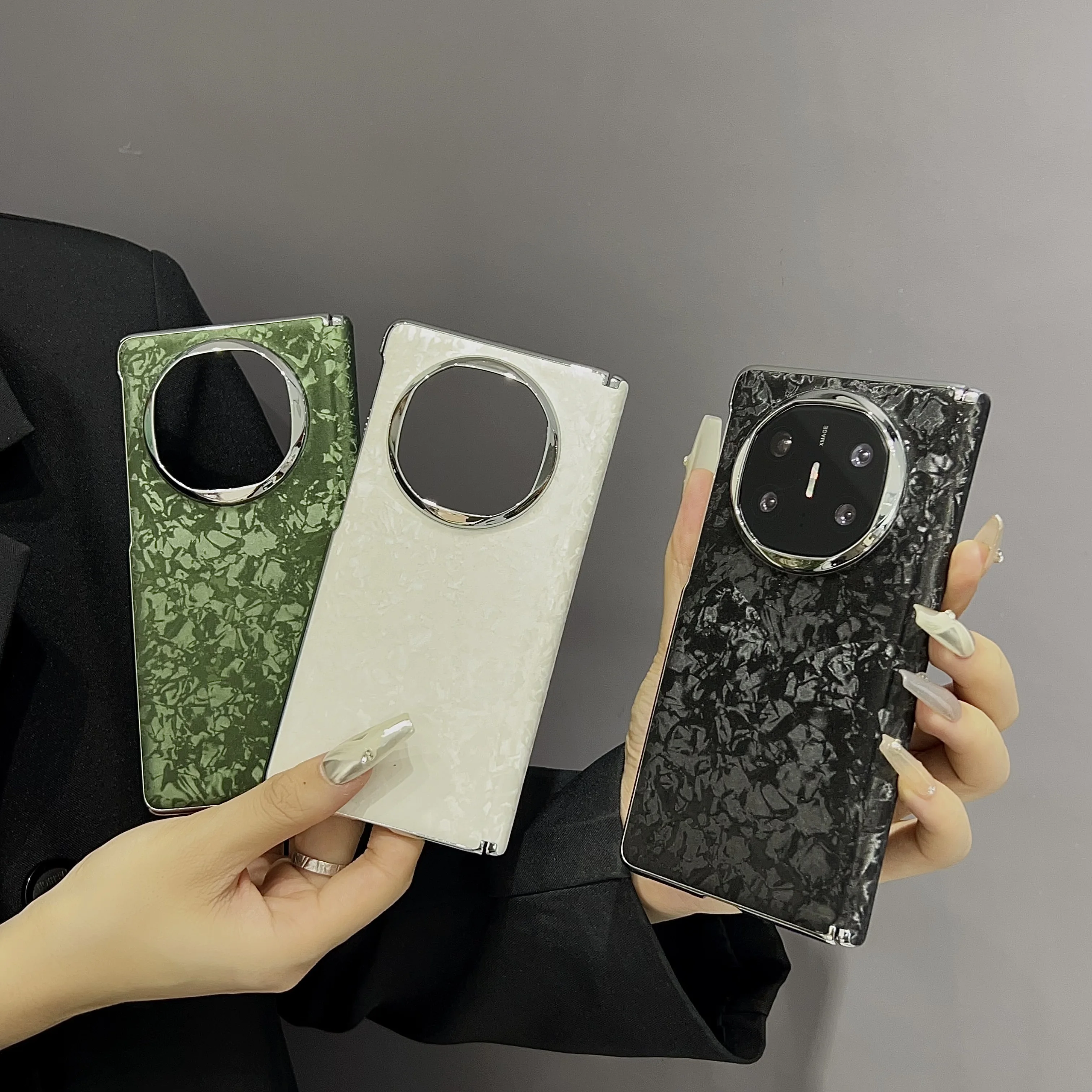 

For Huawei Mate X6 X5 X3 Electroplated Shell-Patterned Phone Case - Fashionable Personalized Full Protection Cover