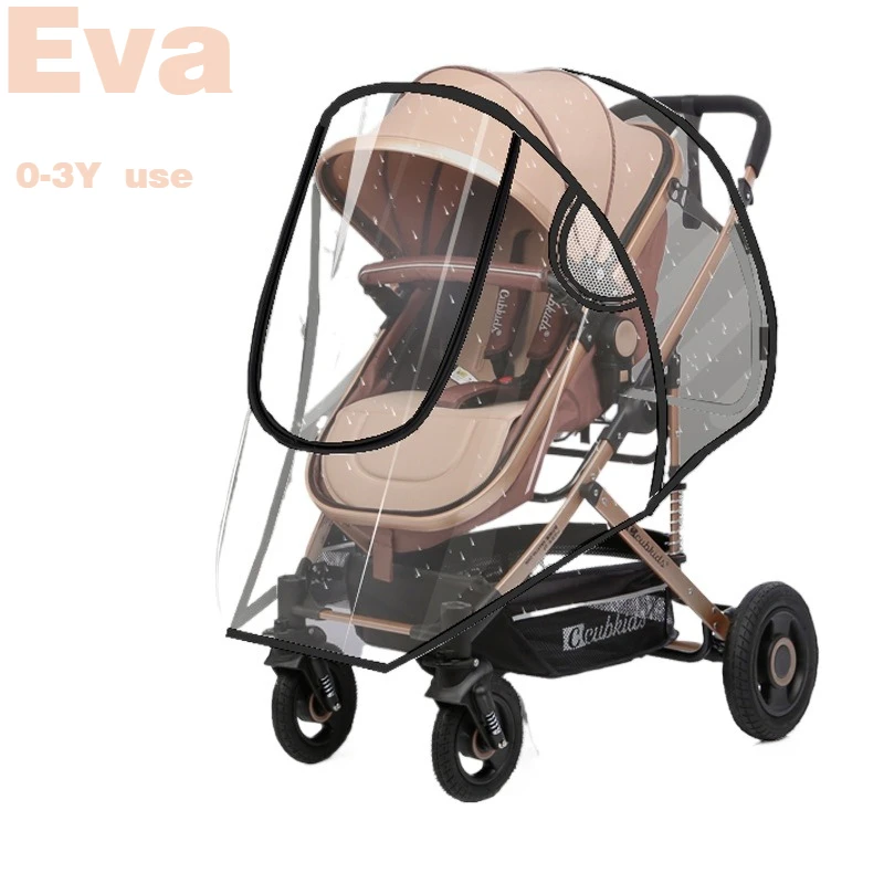 High landscape stroller windshield universal windproof rain cover enlarged children's car winter warm day protective cover