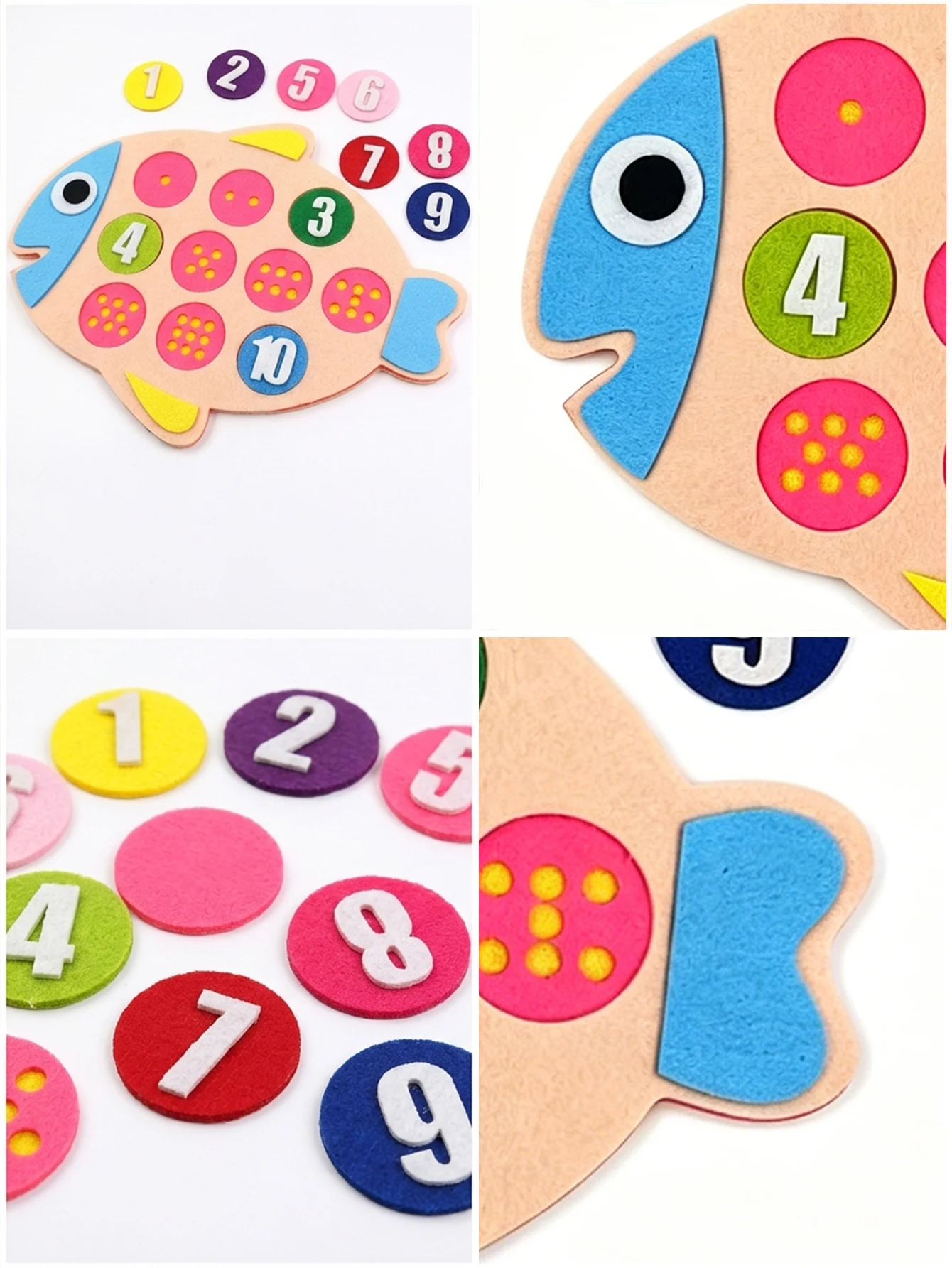 Gioco Montessori in Feltro con - Kids Education Number recensione e prezzo