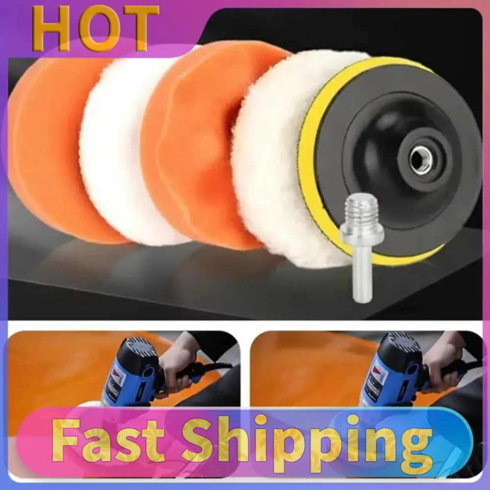 3/4/5 Inch Car Polishing Sponge Pads Kit Polishing Machine Wax Pads Car Buffing Pads Sponge Foam Kit Buffer Drill Wheel Polisher