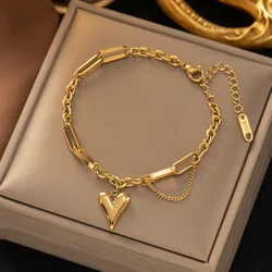 316L stainless steel fashion fringe Love bracelet Metal texture fashion bracelet jewelry wholesale
