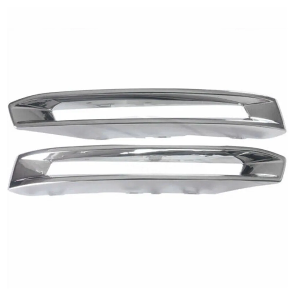 

2Pcs Car Exterior Chrome Fog Lights Trim Molding A1668851774 A1668851874 for Mercedes-Benz X166 GL500 GL550 GL63 AMG 2013-2016