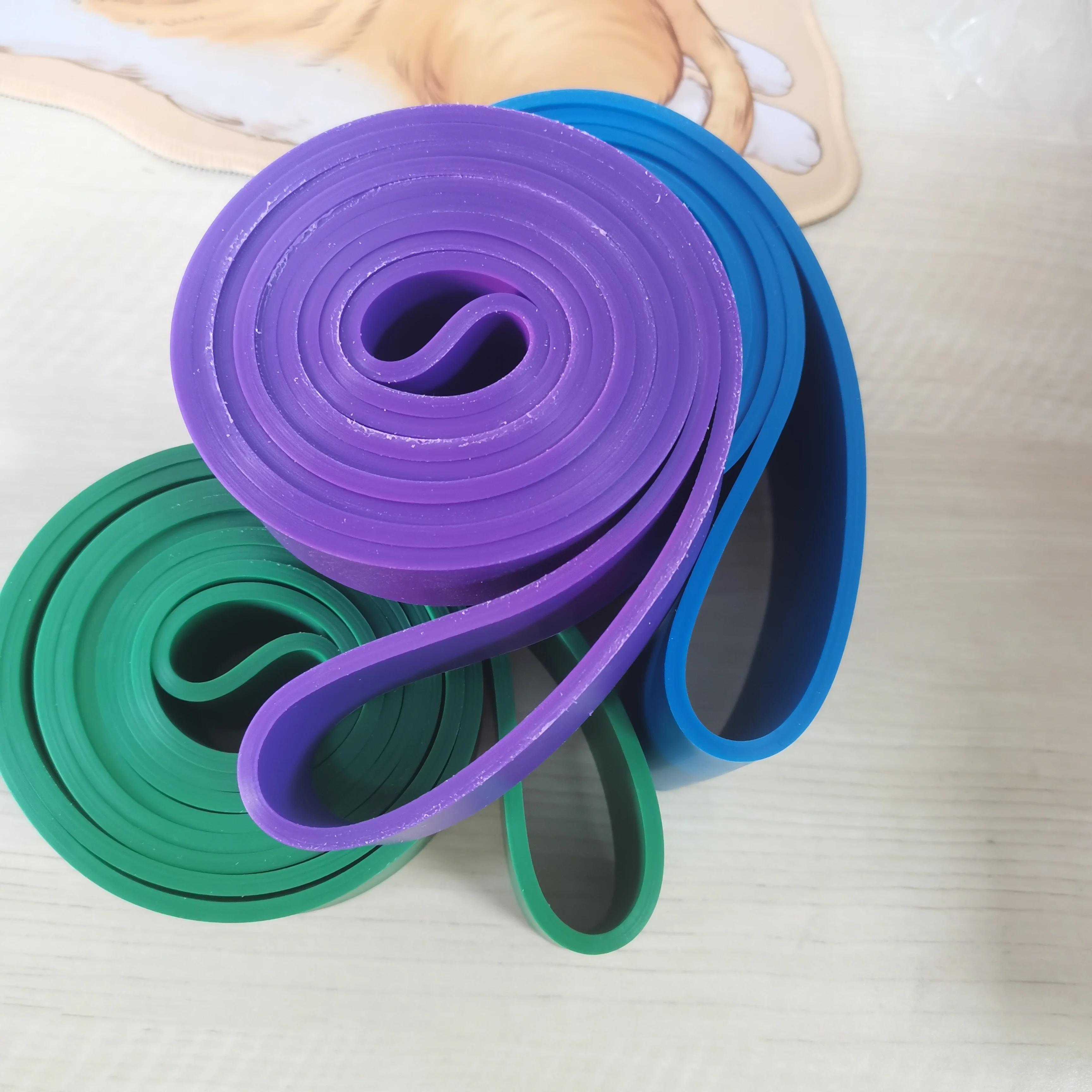 TPE Fitness Elastic Band for Strength Training - Pull-Up Assisted Squat Yoga Resistance Band with Tension for Track & Field