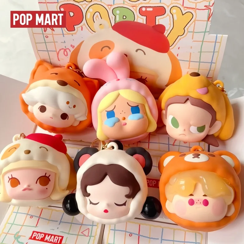 

Hot Selling Genuine In Stock Popmart Bubble Cute Particle Pajama Party Series Earphone Bag Zero Wallet Blind Box Pendant Gifts