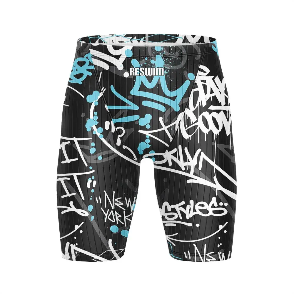 2026 Summer Men's Swim Jammers Tights Shorts Quick Dry Swimming Trunks Sports Swim Training Pants Swimsuit Diving Beach Surfing