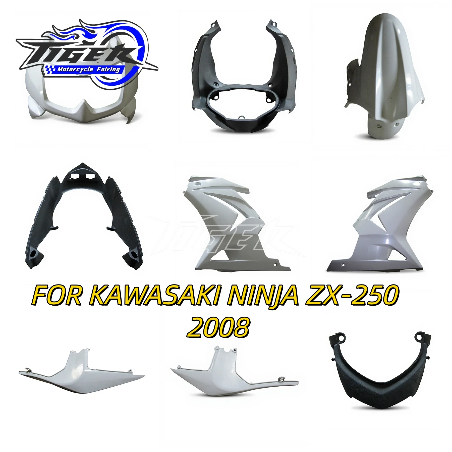 Unpainted Front Upper Fairing Headlight Cowl Nose Panlel Fit For Kawasaki Ninja 250R EX250 ZX250 2008 2009 2010 2011 2012