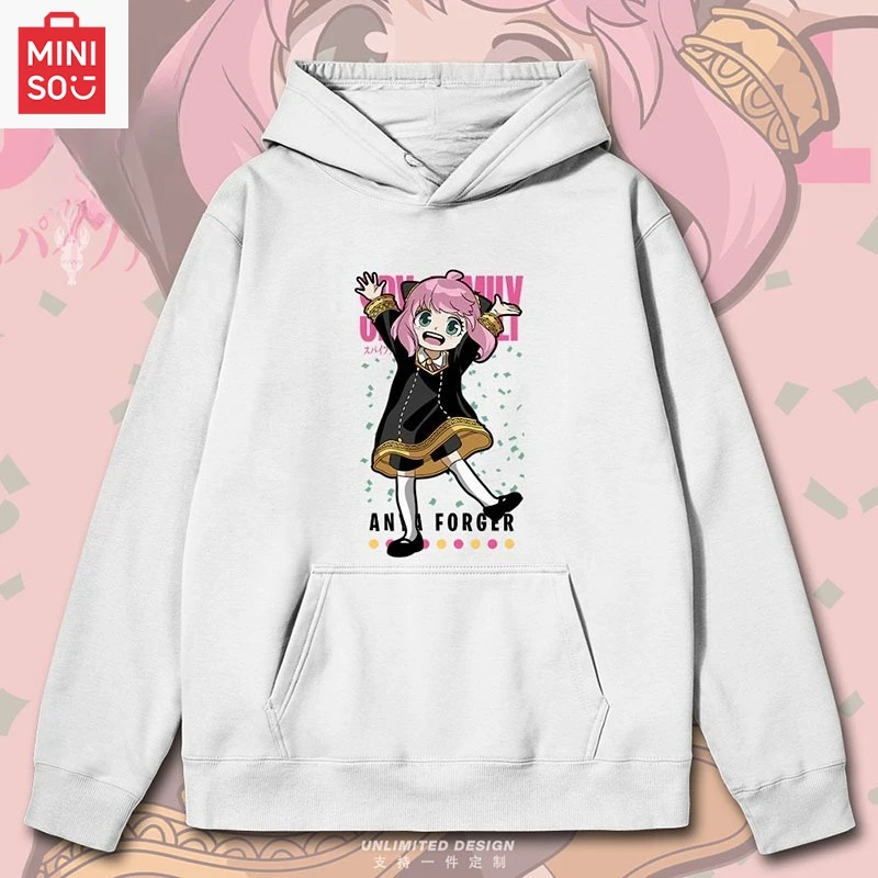 

MINISO joint name SPY x FAMILY Anya Forger printed hoodie hoodie loose cartoon versatile casual cute girl