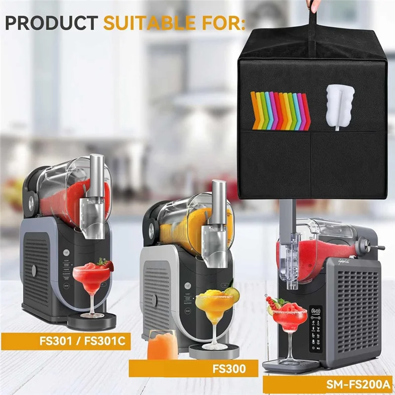 【Lowest-Price!】Slushie Machine Cover For Ninja Slushi FS301C/FS301/FS300/FS299 Heat-Resistant Waterproof Bag