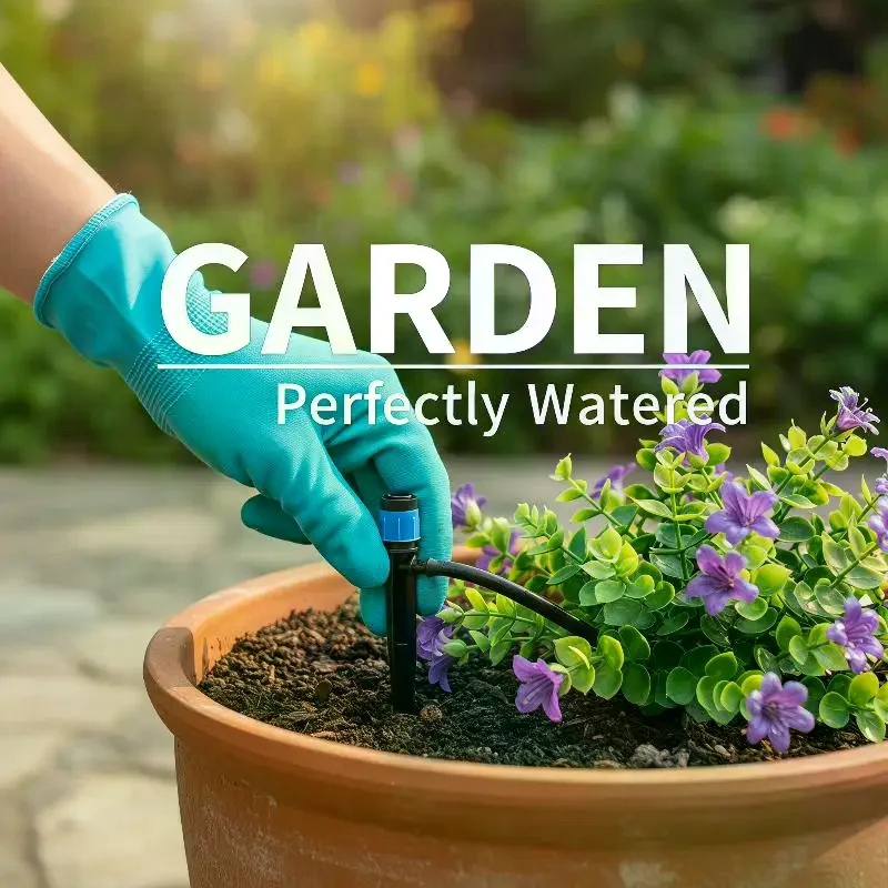30Pcs 360° Adjustable Irrigation Sprinkler Nozzles 4/7mm Hose Connector for Home Garden Yard Plant Watering