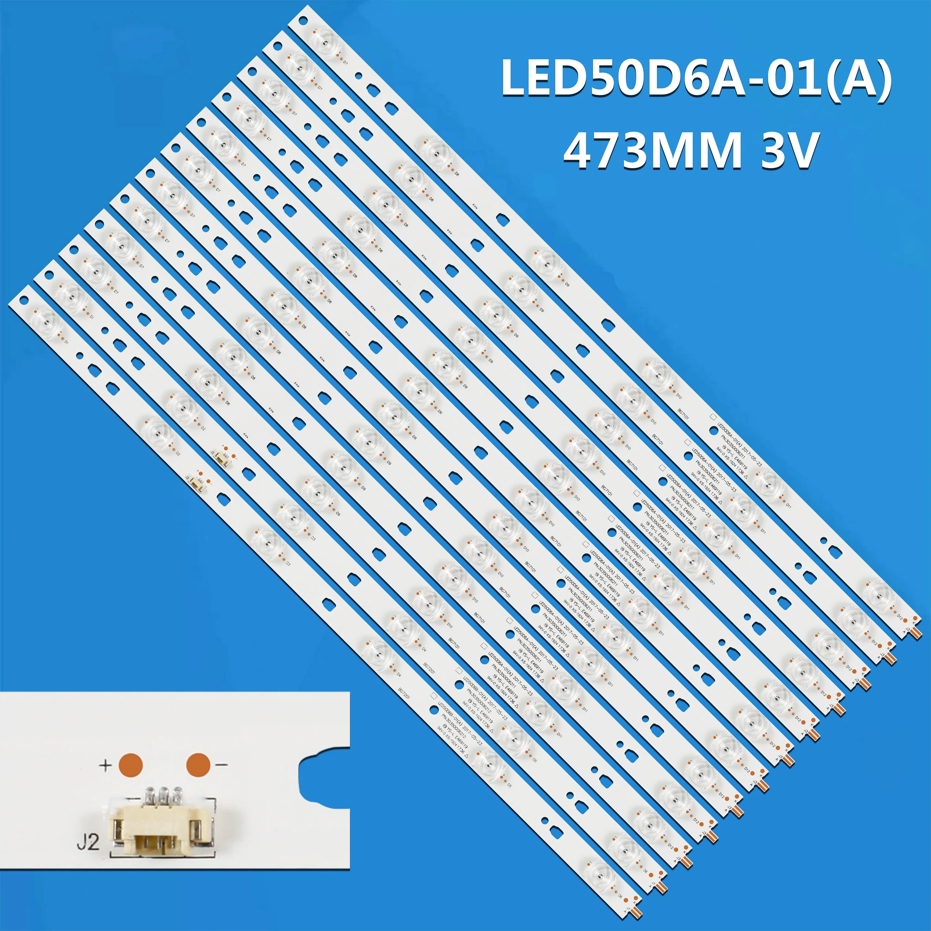 led-バックライトストリップ-6-ランプ-50df49-t2-50-インチテレビ-led50d6a-01-a-led50d6b-01-a-30350006211-30350006212-le50a7100a-ls50al88a72