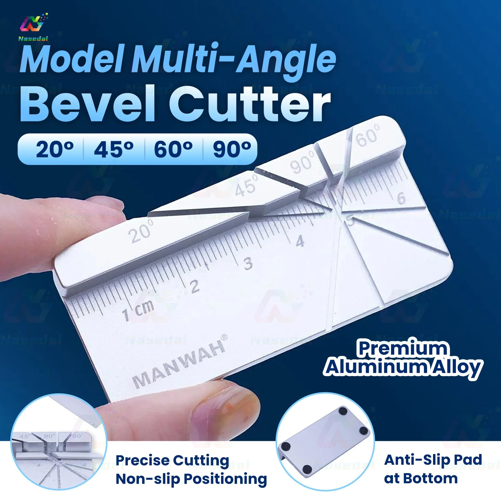 Model Multi-Angle Auxiliary Alloy Cutting Tool for Gundam Military Model Kits 20°45°60°90° Precise Cutting for GK Figure Making