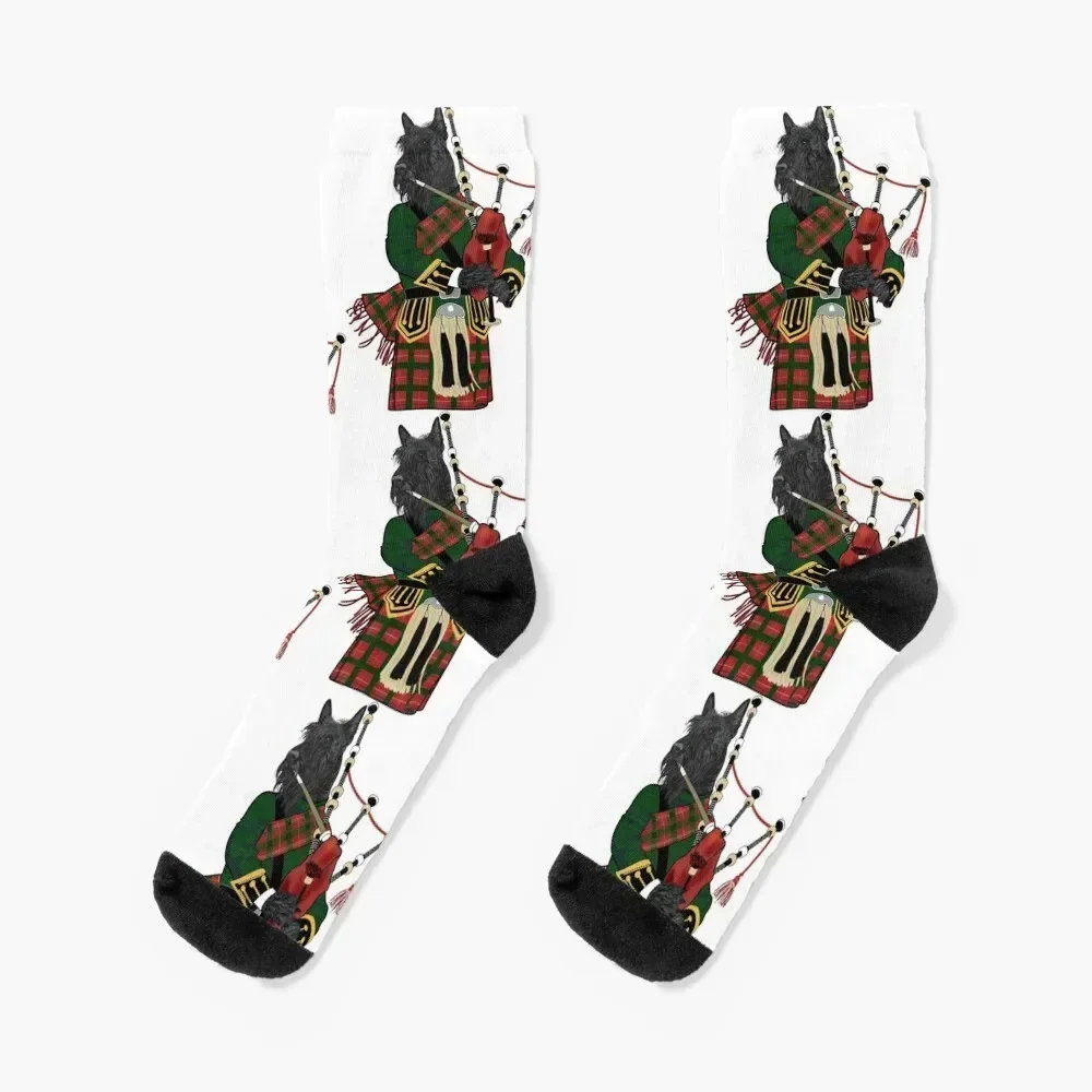 

Scottish Terrier plays the Bagpipes Socks loose ankle gift New year's Girl'S Socks Men's