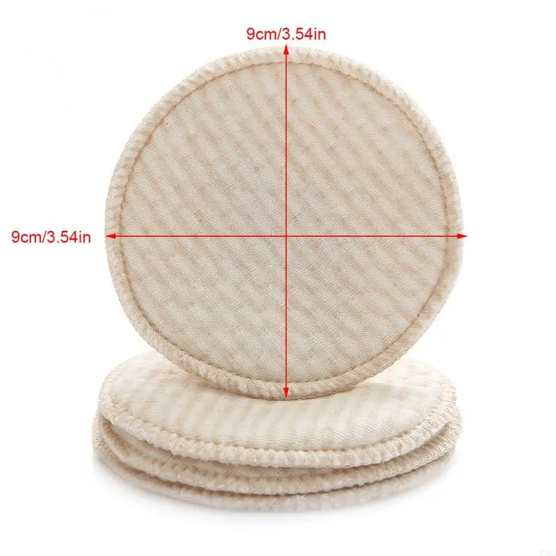 4pcs Reusable Nursing Breast Pads Washable Soft Absorbent Baby Breastfeeding Breast Cotton Pads for Pregnant Women - Image 4