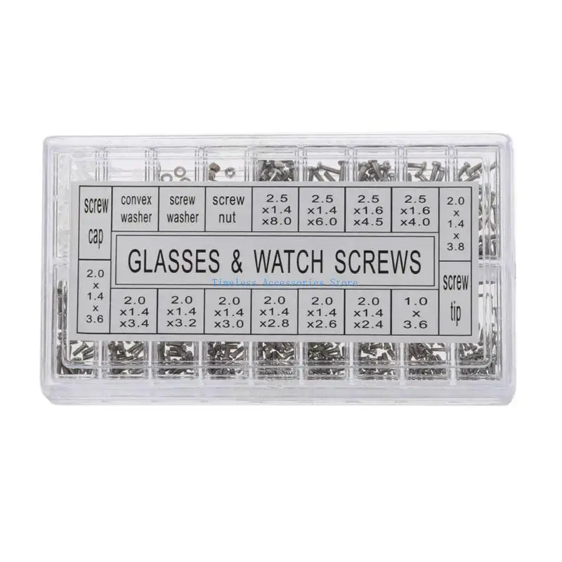 مجموعة أدوات إصلاح النظارات 97QE، مجموعة مفك براغي دقيقة ومجموعة ملقط منحنية #4