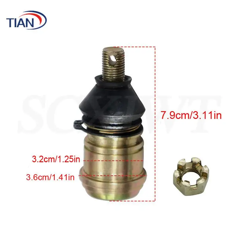 Cross-tie rod end M12 ball head accessory for Suzuki LT-Z250   YFM550 Raptor YFM700 Grizzly Bear EPS YFM700R