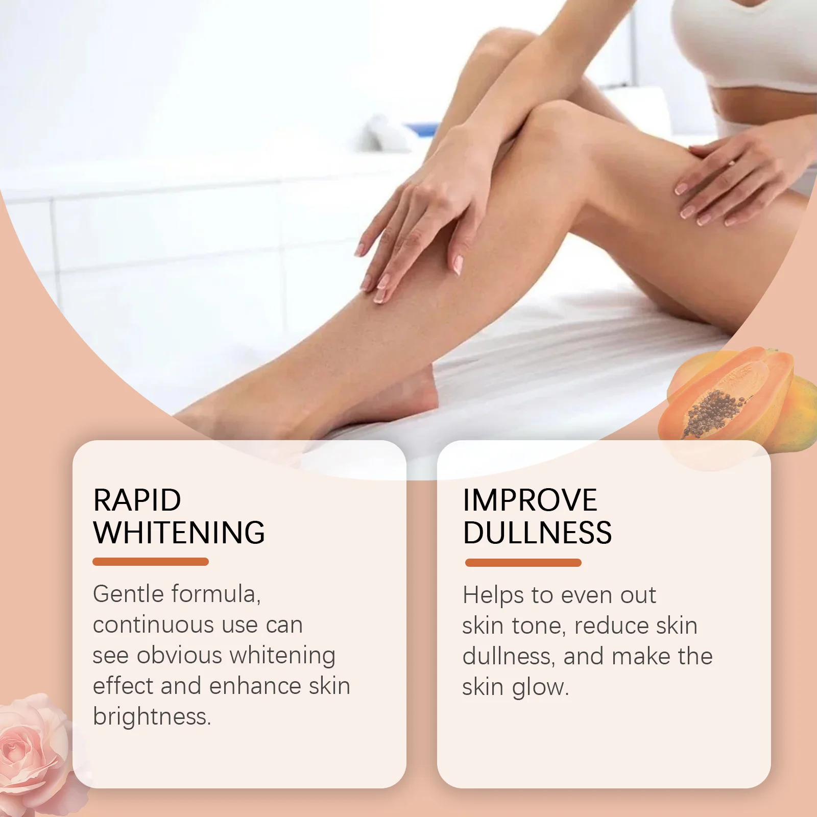 Body Lightening Oil Improve Dullness Bleach Armpit Knee Joints Remove Melanin Soothe Dry Dark Yellow Skin Brighten Turmeric Oils