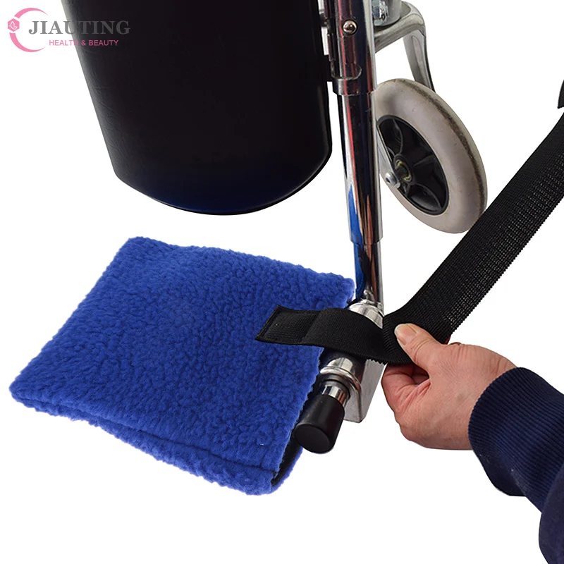 Flannel Wheelchair Footrest Pad Footplate Protector Pad Leg Rest Cushion Foot Protection Pad For Preventing Foot Being Scratched