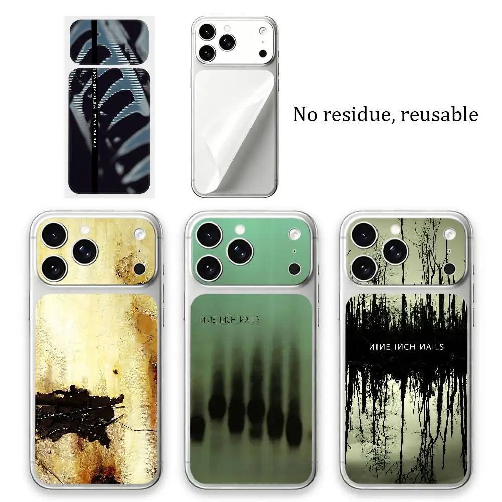 Autocollant arrière N-Nine Inch N-Nails The Fragile pour iPhone 17 Pro Max 17 Pro, anti-traces de doigts