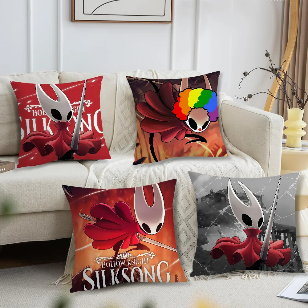 Game Hollow Knight Silksong cushion cover For Pillow Sofa Printing Decoration Room Home Office Coffee Shop Car Nordic Simplicity