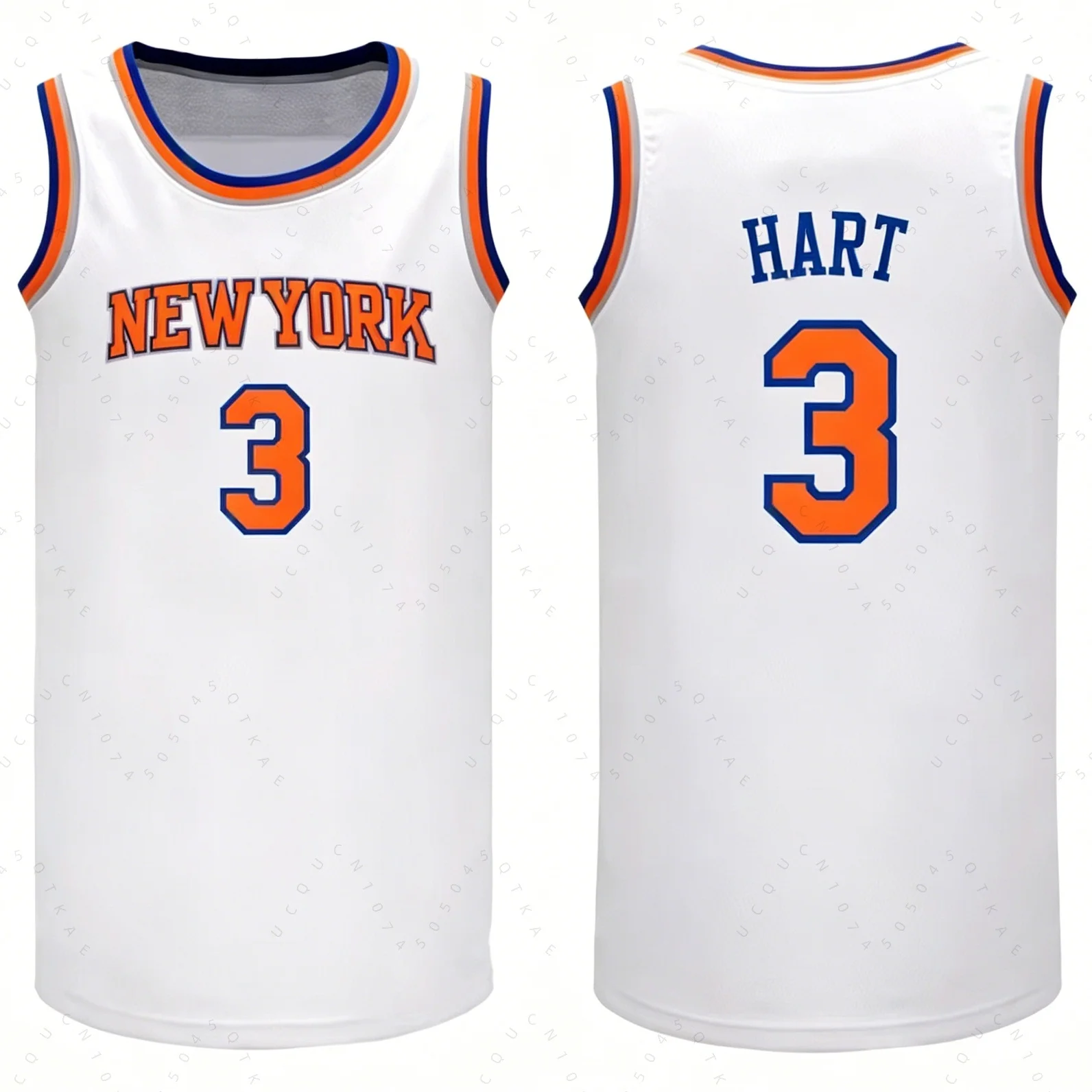 New York Style 2026–27 Finals Champions Brunson 11 Towns 32 Bridges 25 Anunoby 8 Hart 3 Basketball-Trikot Strandweste Fan-Tops – Detail 8