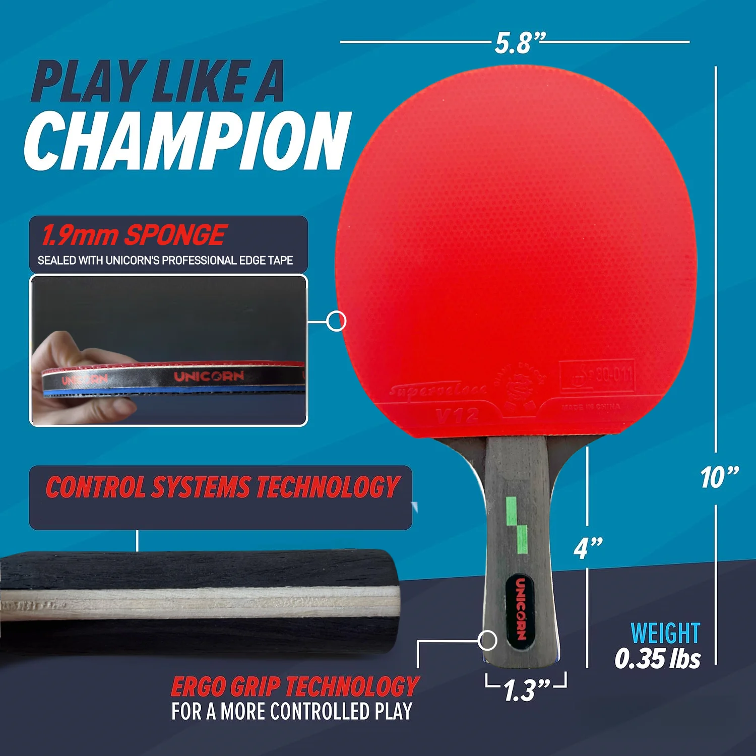 4 Star Table Tennis Paddle ITTF Approved Ракетки для настольного тенниса, 4 звезды, одобренные ITTF, качественные профессиональные ракетки с