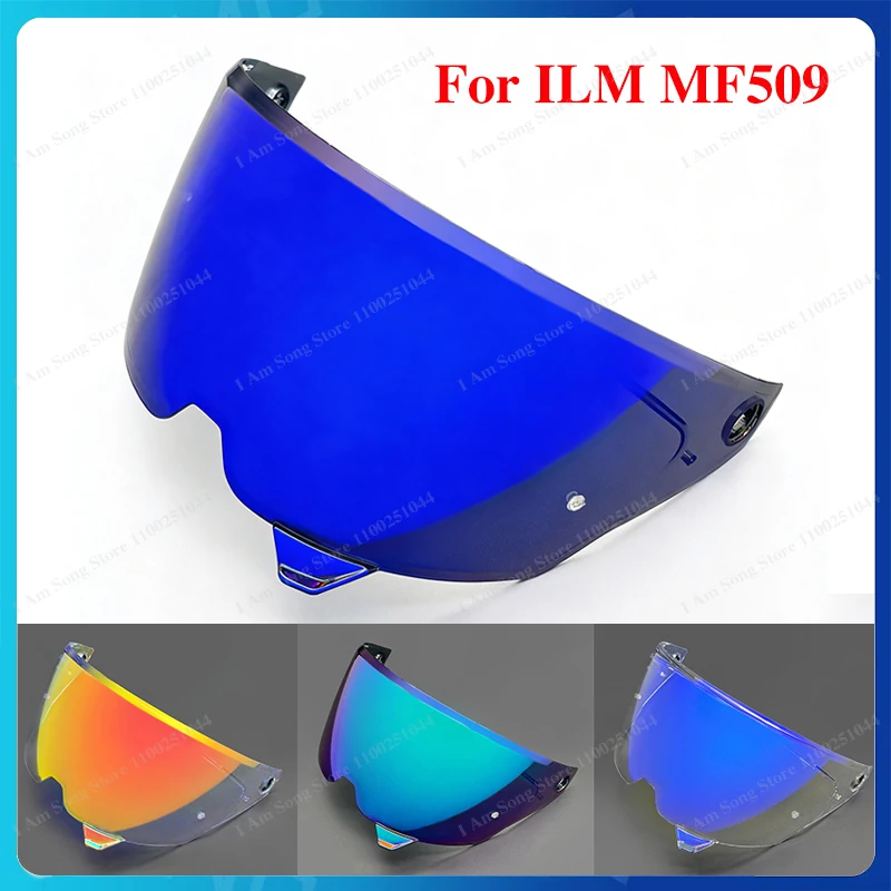 عدسة قناع خوذة الدراجة النارية لـ ILM MF509 استبدال المضادة للأشعة فوق البنفسجية المضادة للخدش والغبار حاجز الرياح ملحقات معدات الدراجات النارية