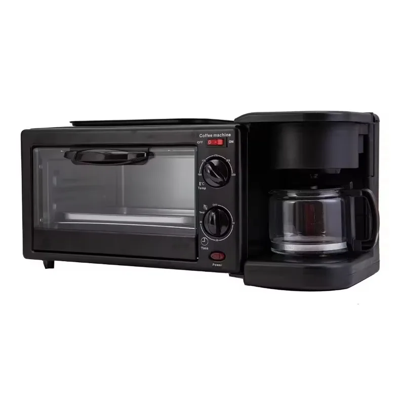 3 in 1 Multifunction Mini Bread Maker Set Breakfast Maker with Sandwich Toaster & Electric Oven for Household Use