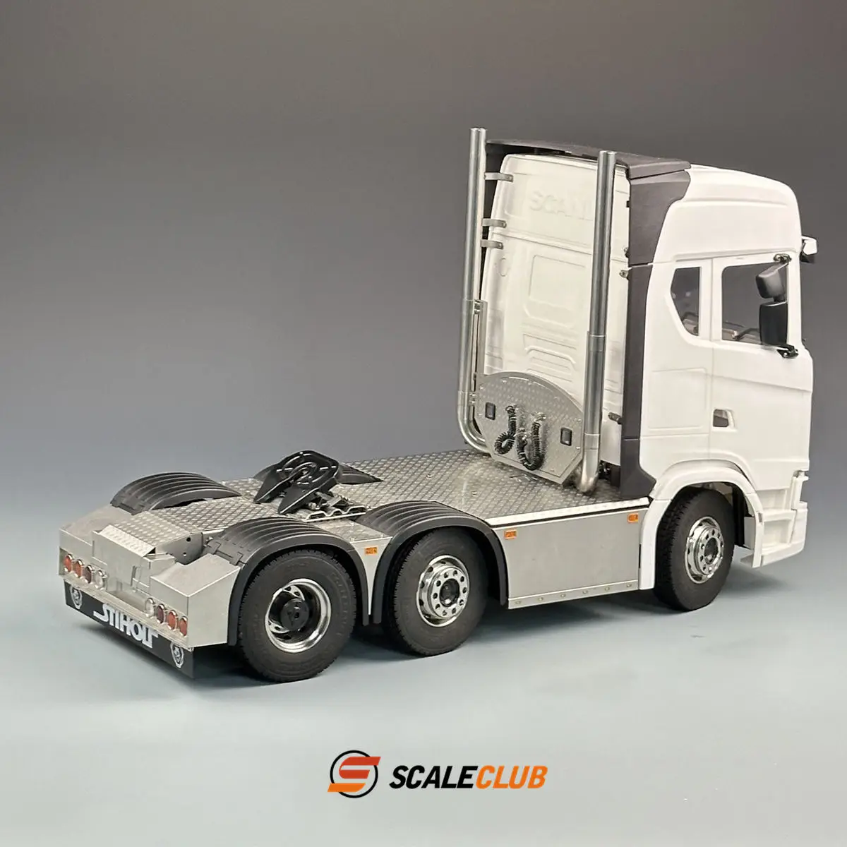 1/14 SCALECLUB RC 6X2 Metal Truck Chassis With 2-axle Steering And Rear Axle Lifting Function Euro Style Truck For Tamiya Truck