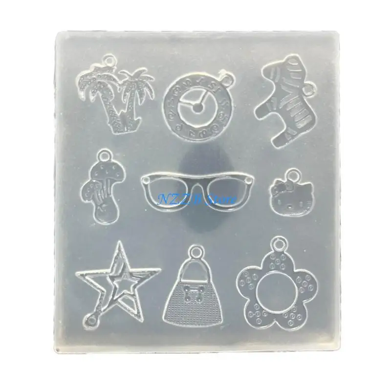 

T21F Flexible Silicone Mould Handmade Pendant Mold DIY Jewelry Projects Making Mold