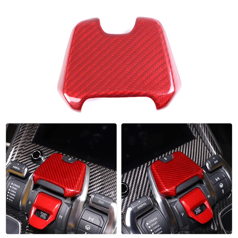 

Для автомобиля Lamborghini URUS/Urus SE 2018-2023 гг., переключатель передач P, декоративная крышка из натурального углеродного волокна, автомобильные аксессуары для интерьера