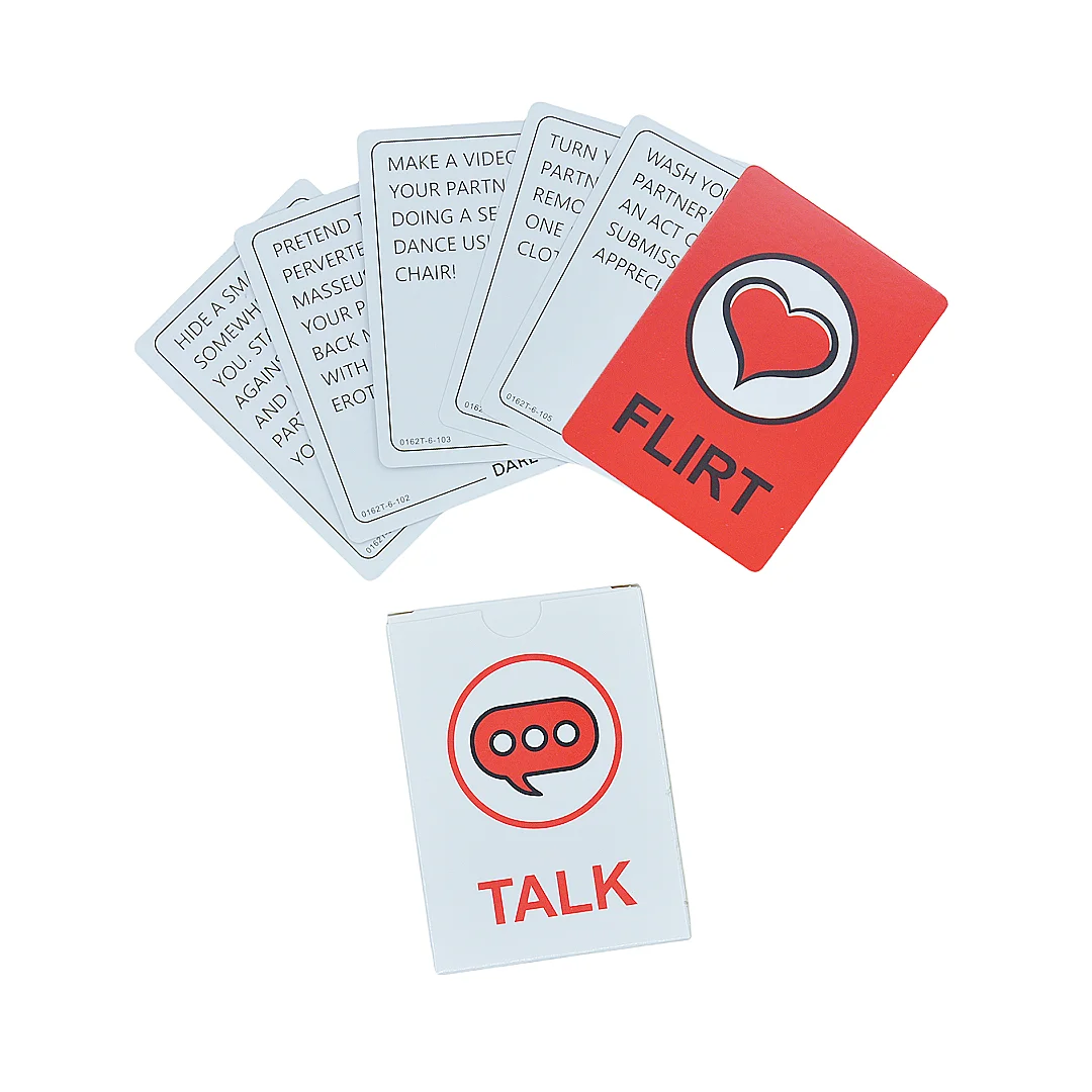Gra Towarzyska 3-w-1: Rozmawiaj, Flirtuj, Odważ się! - Angielska Wersja Gry Planszowej, Gra Karciana, Interaktywna Gra Stołowa, Idealna na Imprezy, Idealny Prezent