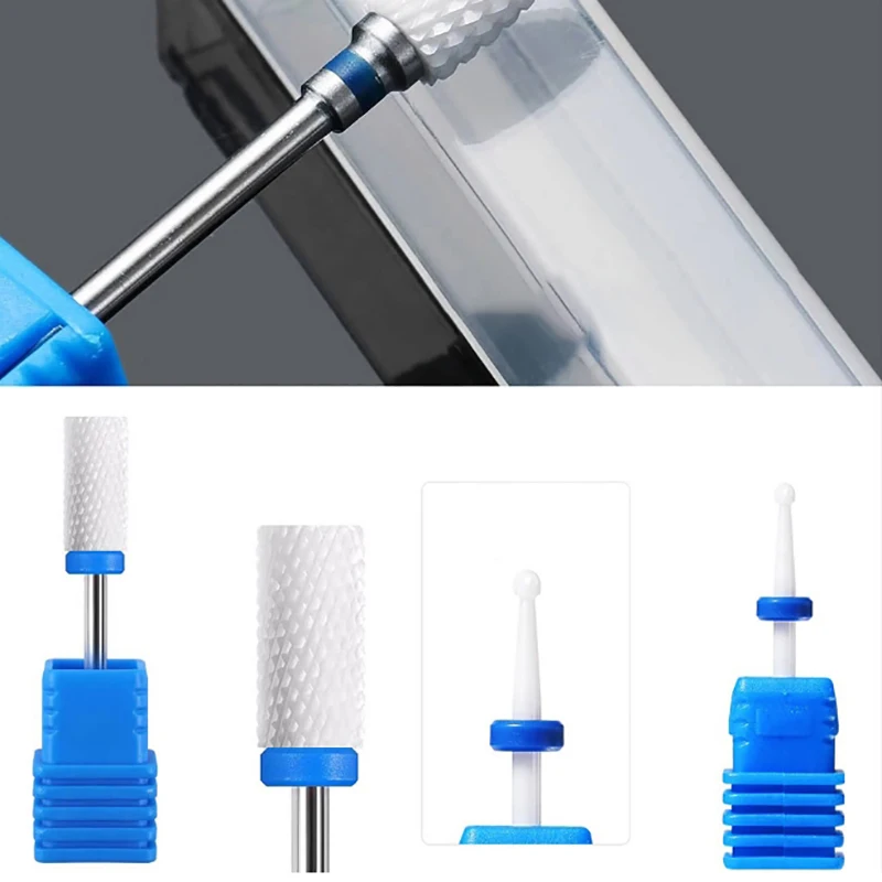 5Pcs Nail Drill Bits For Electric Drill Manicure Pedicure Tools Nail Polishing Machine Accessories Equipment